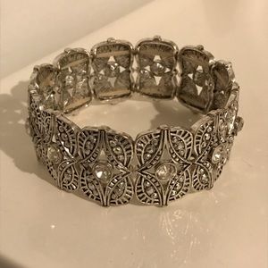 Silver and Crystal Bracelet ~